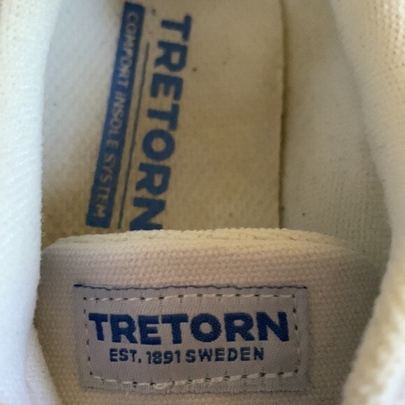 Tretorn Nylite White Canvas Memory Foam Lace Up Sneaker Size 8.5 - Picture 9 of 10